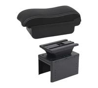 Caja Almacenamiento Reposabrazos Para Fiesta MK8 Reposabrazos Caja Almacenamiento Accesorios Interiores(A2 White Line No Usb)