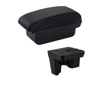 Caja Almacenamiento Reposabrazos Para Toyota Para Hilux Caja De Almacenamiento Para Centro De Reacondicionamiento Interior Dedicado Accesorios PYPFQUMQGR(A2 Black Line No USB)
