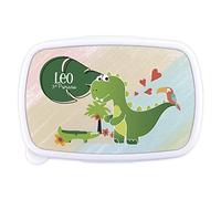 Caja Almuerzo Infantil. Fiambrera Infantil Personalizada. Caja merienda con Nombre y Curso. Apta para microondas y Libre de BPA, filatos y Metales Pesados. Varios diseños.Dino Cocodrilo Infantil