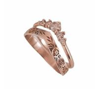 Caja Anillos anillo dedo color sólido de V guirnalda que coinciden con las mujeres conjunto regalo de boda mujeres conjunto caja juguetes joyería, 10, Zinc alloy, Sin piedras preciosas