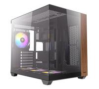 CAJA ANTEC CX800 ARGB ATX WOOD 2XVENT REV 120 MM 1X120MM 2XUSB SN FUENTE