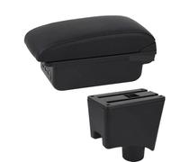 Caja Apoyabrazos Para Dacia Para Sandero Para Logan 2 Caja Almacenamiento Reposabrazos Accesorios Coche Reposabrazos Automóvil(B2 black line 3USB)