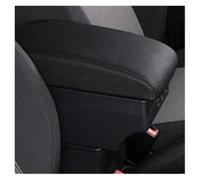 Caja Apoyabrazos Reposabrazos para Caddy 5 2024 Compartimento Central con Interfaz USB Caja Reposabrazos Coche(C-Black Black Line)