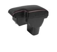 Caja Apoyabrazos Reposabrazos Para NISSAN Para juke 2010-2019 Caja De Almacenamiento Soporte For Brazo De Coche Accesorios Modernización Interior.(C leather 3usb-1)