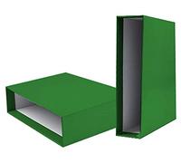 Caja archivador liderpapel de palanca carton din-a4 documenta lomo 75mm color verde - CZ25