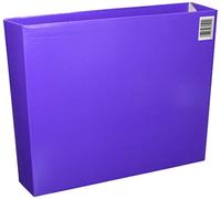 Caja archivador liderpapel de palanca carton folio documenta lomo 75 mm lila - CZ35