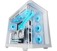 Caja ATX de vidrio templado MC-FUSION (blanca) - MARS GAMING