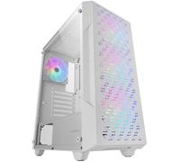 Caja ATX MC-GEO FRGB de vidrio templado (blanca) - MARS GAMING