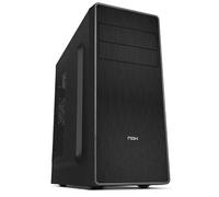 Caja ATX Negra con 2 Puertos USB 2.0 y USB 3.0, Ideal para Montaje de PC y Mejora de Gestión Térmica.