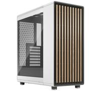 Caja ATX North (tinte transparente de vidrio templado blanco tiza) - DESIGN FRACTAL