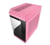 CAJA ATX SEMITORRE GAMING MARS GAMING MC3T COLOR ROSA VISTA PANORAMICA 3 PANELES DE CRISTAL TEMPLADO 3 SLOTS PCI VERTICALES USB-C USB 3.0 MC3TP