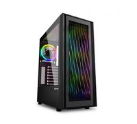 CAJA ATX SHARKOON RGB WAVE 2XUSB3.0 RGB SIN FUENTE NEGRO (4044951037544)