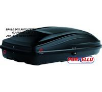 Caja Auto Baúl Portatodo De Techo Spark 320 Universal G3 240 Lt Negro Mate