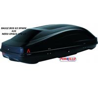 Caja Auto Baúl Portatutto De Techo Spark 420 G3 370 Lt Negro Mate