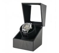 Caja automática de reloj individual para Rolex, caja de reloj de madera giratoria de cuerda automática, funciona con batería o USB, regalo para hombres y mujeres, motor Mabuchi silencioso (nogal negro