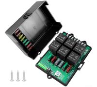 Caja automotriz de la retransmisión del fusible de 6 maneras 12V con 14 vínculos medios del fusible y el indicador LED