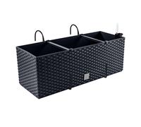 Caja Balcón Maceta Barandilla Gancho Riego Maceta RATO CASE 50cm Antracita