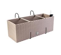 Caja Balcón Maceta Barandilla Gancho Riego Maceta RATO CASE 50cm Moca XL