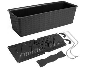 Caja balcón Ratolla antracita 39x16x14,5cm