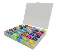 caja bobinas hilo 36pcs Caja de costura de costura de bordado de Organizador de carrete de accesorio de color de arco iris