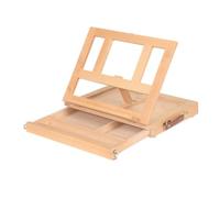 Caja Caballete Mesa Portátil Caja Pintura con Caballete Maletín Pintura con Cajón para Estudiantes, Escritorio, style to 1