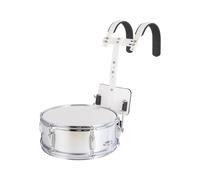 Caja, Caja de marcha, Soporte de portador de caja de marcha de aluminio, Juego de instrumentos musicales de percusión para bateristas estudiantes principiantes(Silver,12inch)