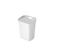 Papelera de reciclaje selectivo ergonómica práctica color blanco 10 litros