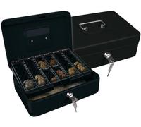 Caja caudales q-connect 10/' 250x180x90 mm negra con portamonedas