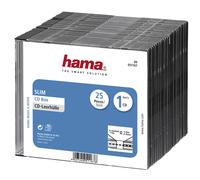CAJA CD ""SLIM"" TRANSP/NEGRO 25P