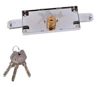 Caja central de cerradura de puerta Puerta enrollable de acero inoxidable de 12,5 mm con 3 llaves for portones y puertas de garaje.(1)