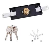 Caja central de cerradura de puerta Puerta enrollable de acero inoxidable de 12,5 mm con 3 llaves for portones y puertas de garaje.(2)