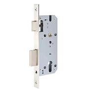 Caja central de la cerradura de la puerta, Caja de cambios de caja central con cerradura de embutir de acero inoxidable, distancia central de 85 mm, margen de puerta de 20-60 mm(8530)