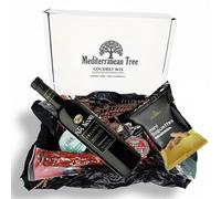 Caja cesta de regalo Gourmet Vino Crianza Embutidos y Patés Ibéricos seleccion Fuet y Picos de Pan artesanos -Pack elegante Ideal para Navidad, Empresas Cumpleaños y Celebraciones Especiales
