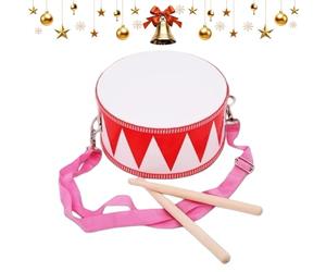 Caja Clara - Tambor Para De 8 Pulgadas, Instrumento De Percusión De Madera, Tambor Para Bebé Con Correa Ajustable, Juguete Sensorial Educativo, Varillas De Ritmo Musical | Curso De Música Para F