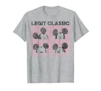 Caja clásica legítima de Mickey y sus amigos de Mickey Mouse de Disney Camiseta, Hombre, Gris Jaspeado, S