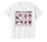 Caja clásica legítima de Mickey y sus amigos de Mickey Mouse de Disney Camiseta, Niños, Blanco, 12 años