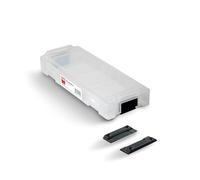 Caja clasificadora TOX L-BOXX Micro para tornillos y tacos, personalizable + abrazadera de fijación L-BOXX Fix Clip (2 unidades en bolsa) para una fijación segura al banco de trabajo, etc., 094909142