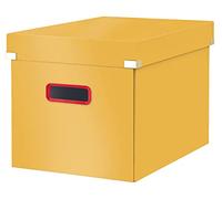 Caja Click & Store Cosy cúbica Grande (320x360x310 mm), amarillo