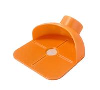 Caja colectora de polvo de perforación de pared para brocas eléctricas - Antideslizante de gran capacidad con adaptador de botella, 4 x 3.35 x 1.6 pulgadas, amarillo para naranja (naranja)