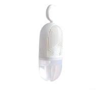 Caja colgante deshumidificador de ropa con depósito de agua transparente y absorción física de humedad para prevenir y desagradable (blanco)