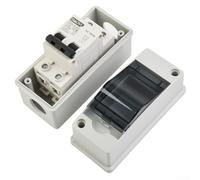 Caja combinada compacta de disyuntor CC para protección de sistemas solares contra sobrecarga y cortocircuitos (16 A)