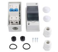 Caja combinada solar fotovoltaica con interruptor de circuito de CA impermeable y caja de conexiones IP65 para un control fiable del circuito eléctrico (25 A)