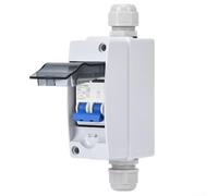 Caja combinada solar fotovoltaica con interruptor de circuito de CA impermeable y caja de conexiones IP65 para un control fiable del circuito eléctrico (20 A)