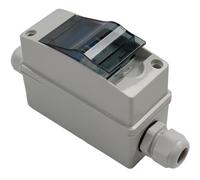 Caja combinada solar fotovoltaica con interruptor de circuito de CA impermeable y caja de conexiones IP65 para un control fiable del circuito eléctrico (32 A)