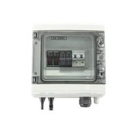 Caja combinadora de CC con protección solar fotovoltaica, 1 cadena, 1 entrada, 1 salida, 600 V, 1000 V, for exteriores, impermeable, IP65