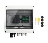 Caja combinadora solar fotovoltaica 550V Caja combinadora fotovoltaica solar IP65 impermeable 1 en 1 hacia fuera 1 cadena al aire libre caja de combinación fotovoltaica solar caja de distribución de