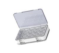 Caja compacta de ABS con compartimentos, ideal para personas mayores y necesidades de almacenamiento diario, caja de medicamentos de doble capa