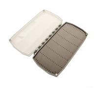 Caja compacta de pesca con mosca con tapa transparente y cierre magnético de succión, inserto de espuma para mantener el cebo seguro y accesible (pequeño)