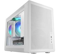Caja compacta para juegos Micro-ATX MC-XPS con vidrio templado FRGB (blanca) - MARS GAMING