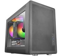 Caja compacta para juegos Micro-ATX MC-XPS con vidrio templado FRGB (negra) - MARS GAMING